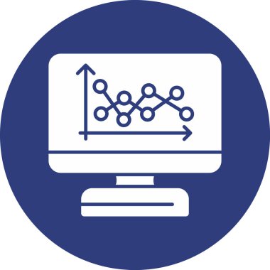 Analizler. Web simgesi basit illüstrasyon