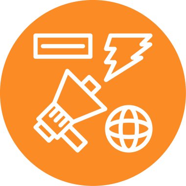 Modern bir simgenin vektör illüstrasyonu