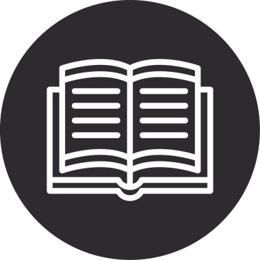 Vektör kitabı simgesi, illüstrasyon