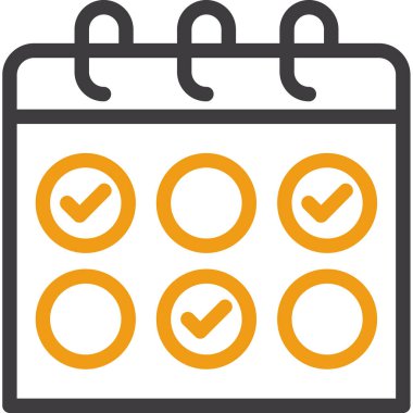 zamanlama simgesi, vektör illüstrasyonu basit tasarım