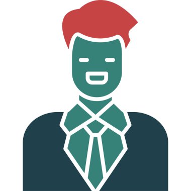 avatar erkek kişi simgesi düz stil