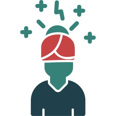 Stres simgesi vektör illüstrasyon tasarımı