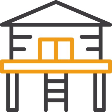 yapı inşaat simgesi ana hatları biçiminde