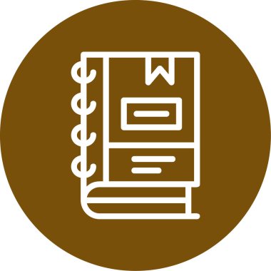 Kitap. Web simgesi basit illüstrasyon