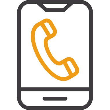 - Telefon. Web simgesi basit illüstrasyon