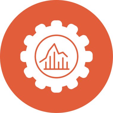 dişli simgesinin vektör illüstrasyonu