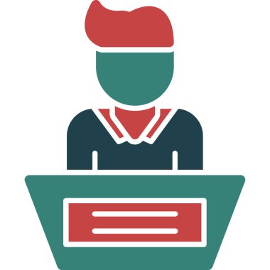 Garson vektör çizim simgesi