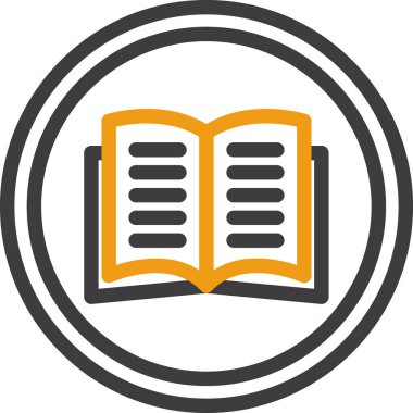 kitap simgesi vektör illüstrasyonu