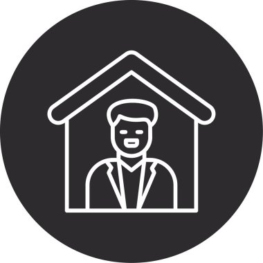 Bir insan simgesinin vektör illüstrasyonu