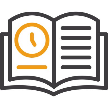 Kitap. Web simgesi basit illüstrasyon