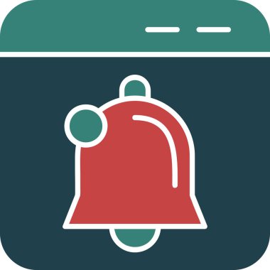 Çan simgesi, vektör çizimi