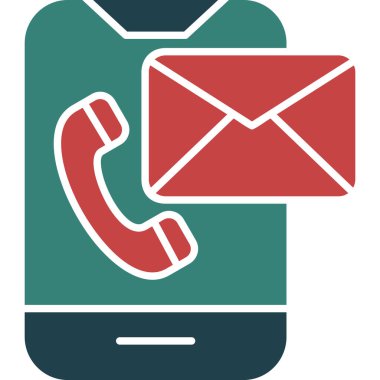 ileti ikonu vektör illüstrasyonu