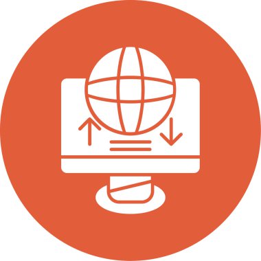 genel ağ vektör simgesi düzenlenebilir