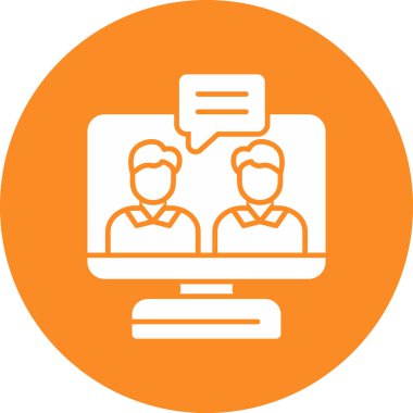 İş. Web simgesi basit illüstrasyon