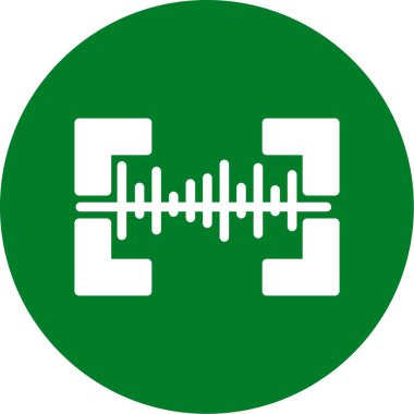 ses dalgaları simgesi. vektör illüstrasyonu
