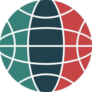 dünya simgesi, vektör illüstrasyon tasarımı