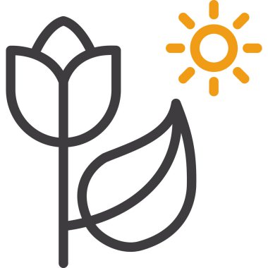 Bitki. Web simgesi basit tasarım