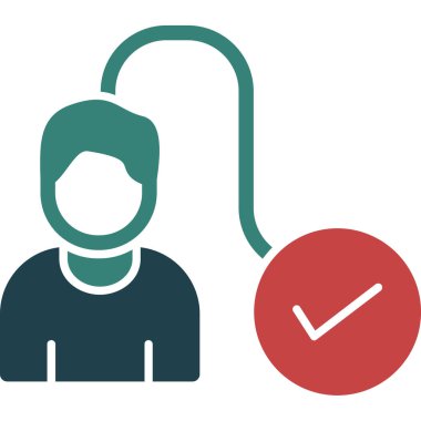 kadın simgesi, vektör illüstrasyonu