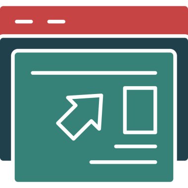 Tarayıcı web sitesi simgesi düz biçimli