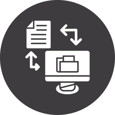 Dosya Vektörü Kabartma Simgesi Tasarımı