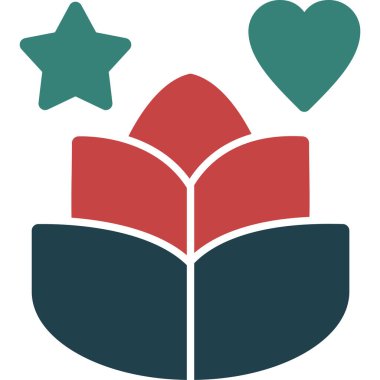 Kitap. Web simgesi basit illüstrasyon