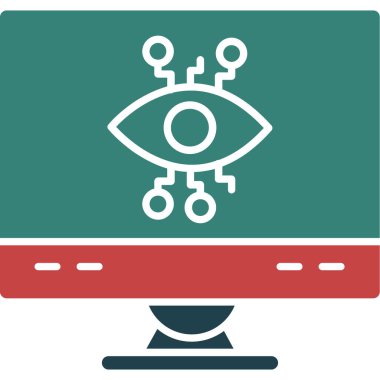 Göz simgesinin vektör illüstrasyonu