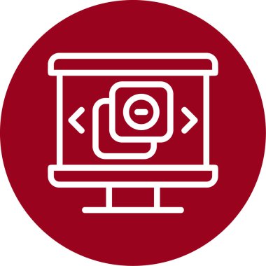 vektör lcd simgesi illüstrasyonu