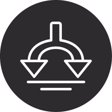 Bir çan simgesinin vektör illüstrasyonu