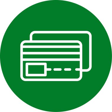 Benzersiz kredi kartı vektör simgesi