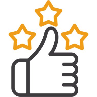 Beğeni simgesi, vektör illüstrasyonu