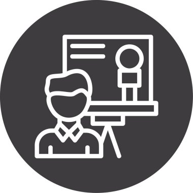 Dosyası olan bir adamın vektör illüstrasyonuName