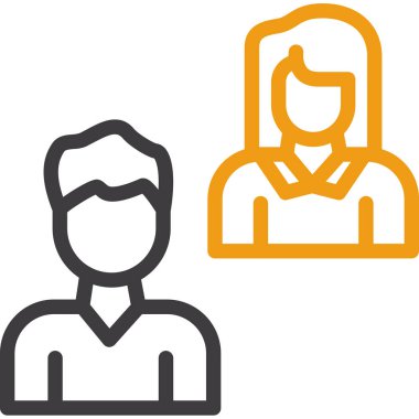 insanlar simge vektör illüstrasyonu