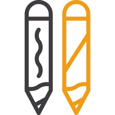 Kalem. Web simgesi basit illüstrasyon