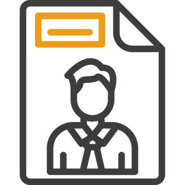 ID kart simgesi vektör illüstrasyonu