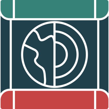 Küresel simge vektör illüstrasyonu