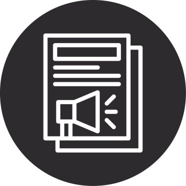 Vektör belgesi Simge illüstrasyonu