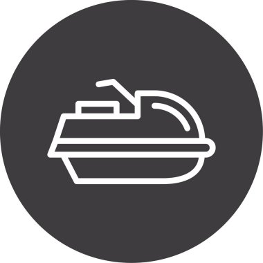 Tekne. Web simgesi basit illüstrasyon