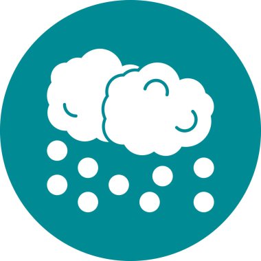 Bulut. Web simgesi basit illüstrasyon