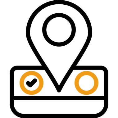 gps konum simgesi taslak biçimi