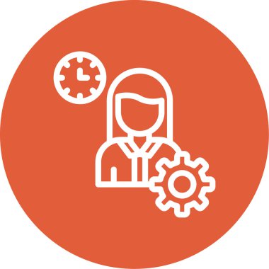 dişli vektör ince çizgi simgesi