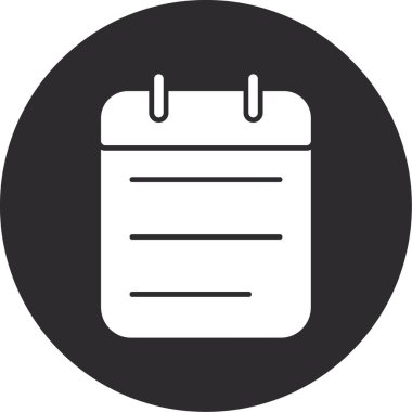 Gündem simgesi vektör illüstrasyonu