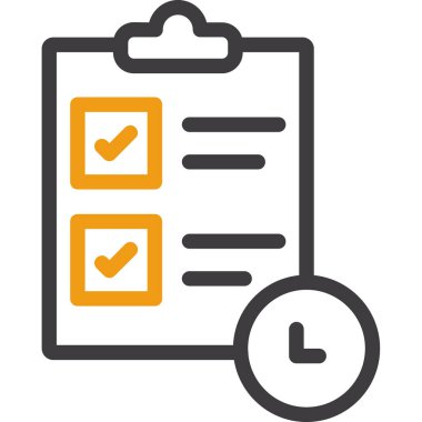 Kontrol Listesi Düz Vektör Simgesi