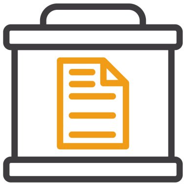 Belge. Web simgesi basit illüstrasyon