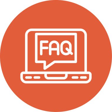 Musluk işareti. Faq simgesi - konuşma balonu