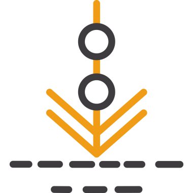 Yılbaşı ağacı. Basit resimleme