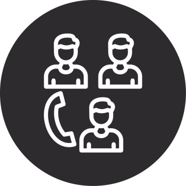 Müşteri simgesi vektör çizimi