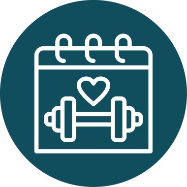 Modern b 'nin vektör illüstrasyonu kalp ikonundan yoksun