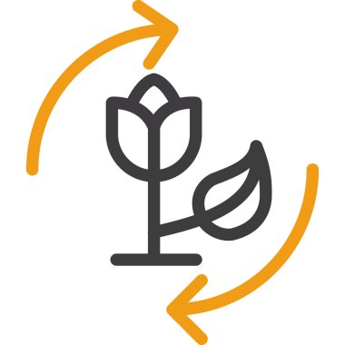 büyüme simgesi, satır tasarımı, vektör illüstrasyonu