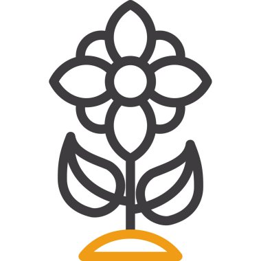 çiçek simgesi vektör illüstrasyonu