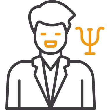 İş adamı simgesi vektör illüstrasyonu